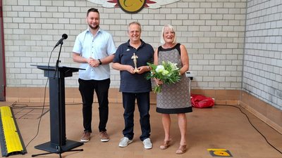 HA Bauer mit BM und Frau Klein